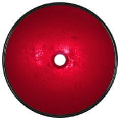 Petromila vidaXL Umývadlo z tvrdeného skla 42x14 cm červené