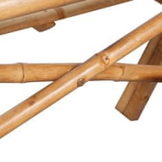 Petromila vidaXL Piknikový stôl 120x120x78 cm, bambus