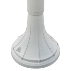 Petromila vidaXL Záhradná stĺpová lampa E27 120 cm hliníková biela