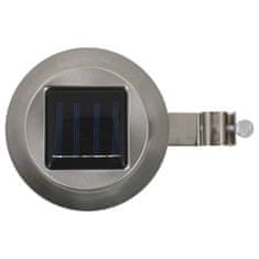 Petromila vidaXL Vonkajšie solárne svietidlá 6 ks biele 12 cm LED okrúhle