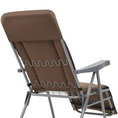 Petromila vidaXL Skladacie záhradné stoličky s podložkami 2 ks, hnedé
