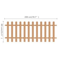 Vidaxl Latkový plot, WPC 200x80 cm