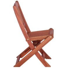 Vidaxl Detské jedálenské stoličky 2 ks masívne eukalyptové drevo