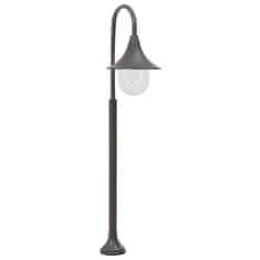 Petromila vidaXL Záhradná stĺpová lampa E27 120 cm hliníková bronzová