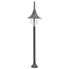 Vidaxl Záhradná stĺpová lampa E27 120 cm hliníková bronzová