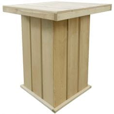 Petromila vidaXL Barový stôl 75x75x110 cm, impregnovaná borovica