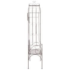 Petromila vidaXL Záhradná lavička 122 cm, železo, starožitná, hnedá