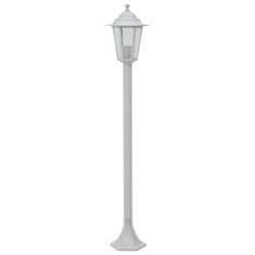 Petromila vidaXL Záhradné stĺpové lampy 6 ks E27 110 cm hliníkové biele