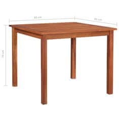 Petromila vidaXL Záhradný stôl 85x85x74 cm akáciový masív