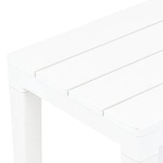 Petromila vidaXL Záhradné lavičky 2 ks biele plastové