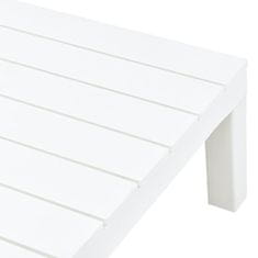 Petromila vidaXL Záhradný stôl biely 78x78x31 cm plastový