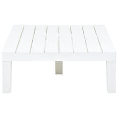 Petromila vidaXL Záhradný stôl biely 78x78x31 cm plastový