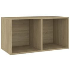 Vidaxl Box na vinylové platne farba dubu sonoma 71x34x36 cm drevotrieska