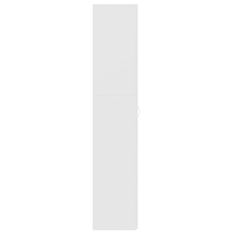 Vidaxl Skrinka na topánky biela 80x35,5x180 cm drevotrieska
