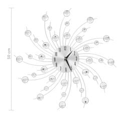 Vidaxl Nástenné hodiny s pohonom Quartz moderný dizajn 50 cm