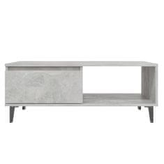 Petromila vidaXL Konferenčný stolík, betónovo sivý 90x60x35 cm, kompozitné drevo