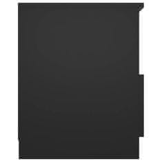 Petromila vidaXL Nočné stolíky 2 ks, čierne 40x40x50 cm, kompozitné drevo