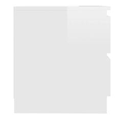 Petromila vidaXL Nočné stolíky 2 ks lesklé biele 50x39x43,5 cm drevotrieska
