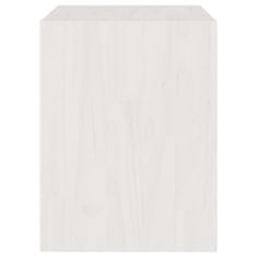 Petromila vidaXL Nočné stolíky 2 ks biele 40x30,5x40 cm borovicový masív