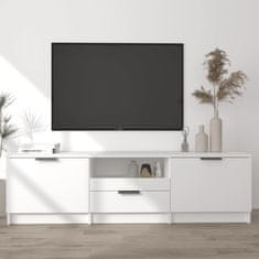 Vidaxl TV stolík biely 140x35x40 cm spracované drevo