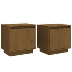 Petromila vidaXL Nočné stolíky 2 ks medovo-hnedé 40x30x40 cm borovicové drevo