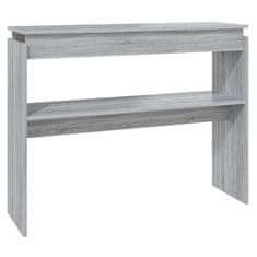 Petromila vidaXL Konzolový stolík sivý dub sonoma 102x30x80 cm spracované drevo