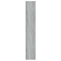 Vidaxl CD skrinky 2 ks sivý dub sonoma 21x16x93,5 cm spracované drevo