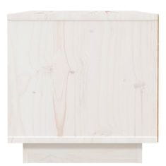 Petromila vidaXL Nočné stolíky 2 ks biele 40x34x35 cm masívne borovicové drevo