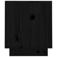 Vidaxl TV skrinka čierna 70x34x40 cm borovicový masív