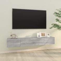 Vidaxl Nástenné TV stolíky 2ks dub sonoma 100x30x30cm spracované drevo