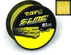 Black Cat Splietané šnúry sumcové S-Line - žltá 0,45mm/180m/50kg