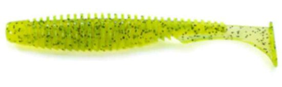 Fish Up Dipované nástrahy U-Shad 101mm/8ks Chartreuse/Black