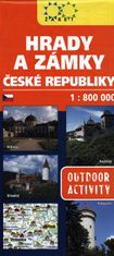 Hrady a zámky Českej republiky - 1:800 000