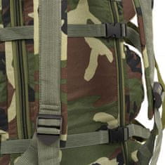 Vidaxl Športová taška 3 v 1, army štýl 120 l, maskáčová