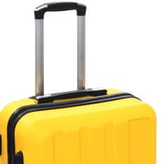 Petromila vidaXL Súprava 3 cestovných kufrov s tvrdým krytom žltá ABS