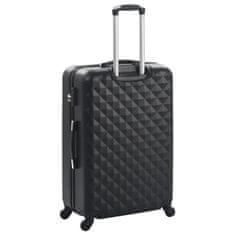 Petromila vidaXL Súprava 3 cestovných kufrov s tvrdým krytom čierna ABS