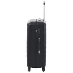 Petromila vidaXL Súprava 3 cestovných kufrov s tvrdým krytom čierna ABS