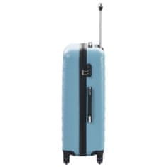 Petromila vidaXL Súprava 3 cestovných kufrov s tvrdým krytom modrá ABS