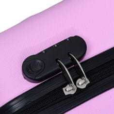 Petromila vidaXL Súprava cestovných kufrov s tvrdým krytom 2 ks ružová ABS