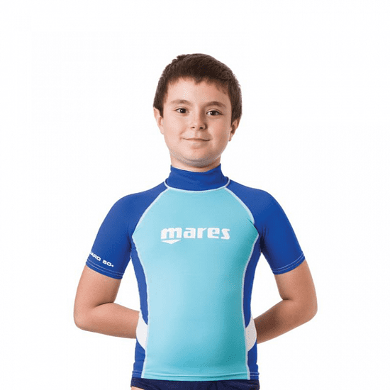 Mares Chlapčenské lycrové triko RASHGUARD JUNIOR, krátky rukáv