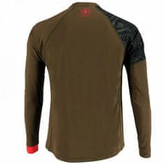 AQUALUNG Pánske lycrové tričko RASH GUARD Xscape OLIVE, dlhý rukáv khaki M