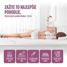 Vitapur Vrchný matrac/Extra matrac z pamäťovej peny Lavender Memory, 90x200