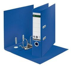 LEITZ Zakladač pákový "180 Recycle", modrá, 80 mm, A4, kartón, 10180035