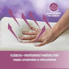 Vitapur Klasický vankúš z pamäťovej peny Lavender Memory - 40x55x9 cm