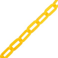 Vidaxl Výstražná reťaz žltá 30 m Ø4 mm plastová