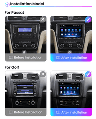 Junsun 2GB RAM Apple CarPlay Android autorádio pre VOLKSWAGEN ŠKODA SEAT GPS navigácia, WiFi, Bluetooth, USB, kamera