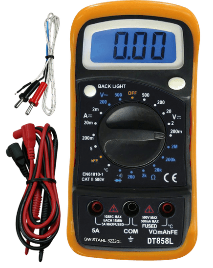 SW-Stahl Digitálny multimeter 10 A/500 V, pre jednosmerný a striedavý prúd - SW Stahl