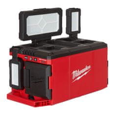 Milwaukee Aku lampa LED 18V 3000 lm, otočné hlavy, s nabíjačkou - Milwaukee M18 POALC-0 Packout