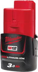 Milwaukee Batérie - akumulátor 12V 3,0 Ah Li-Ion, pre aku náradia - Milwaukee M12 B3