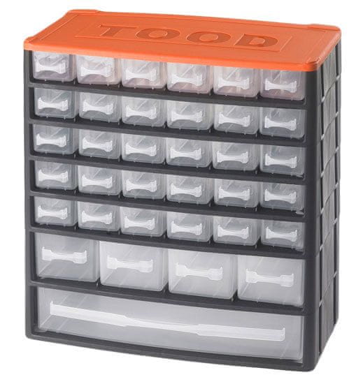 Tood Box na náradie 35 zásuviek, 330x170x350 mm, plast